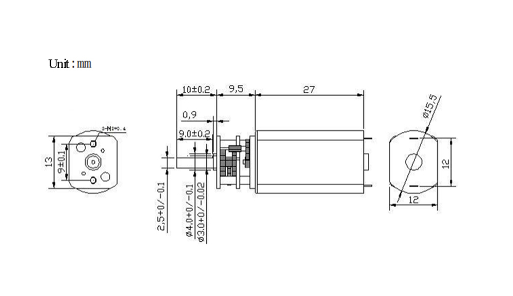 Machifit-DC-12V-30-400rpm-13GA050-Reduction-Gear-Motor-For-Lifts-Robotic-Arms-Robots-Electronic-Toys-1721322-2