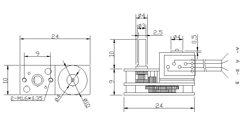 Machifit-GM1024BY10-DC-5V-51530RPM-Micro-Gear-Motor-2-Phase-4-Wire-Stepping-Motor-All-Metal-Gearbox-1463680-9