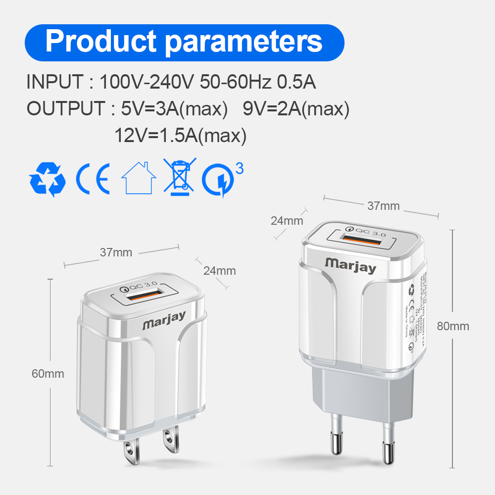 Marjay-18W-QC30-USB-Charger-Fast-Charging-for-Samsung-Galaxy-S21-Note-S20-ultra-Huawei-Mate40-P50-On-1848457-7