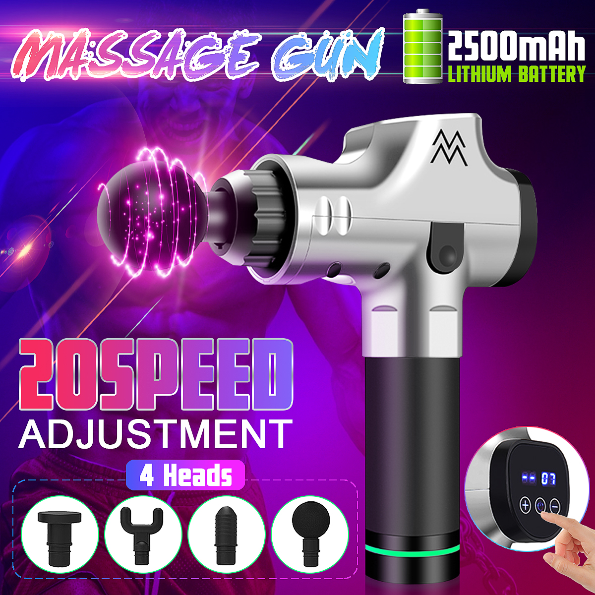 20-Speed-2500mAh-Electric-Massager-Handheld-Vibration-Massager-Device-with-4-Adjustable-Speed--4-Att-1561428-1