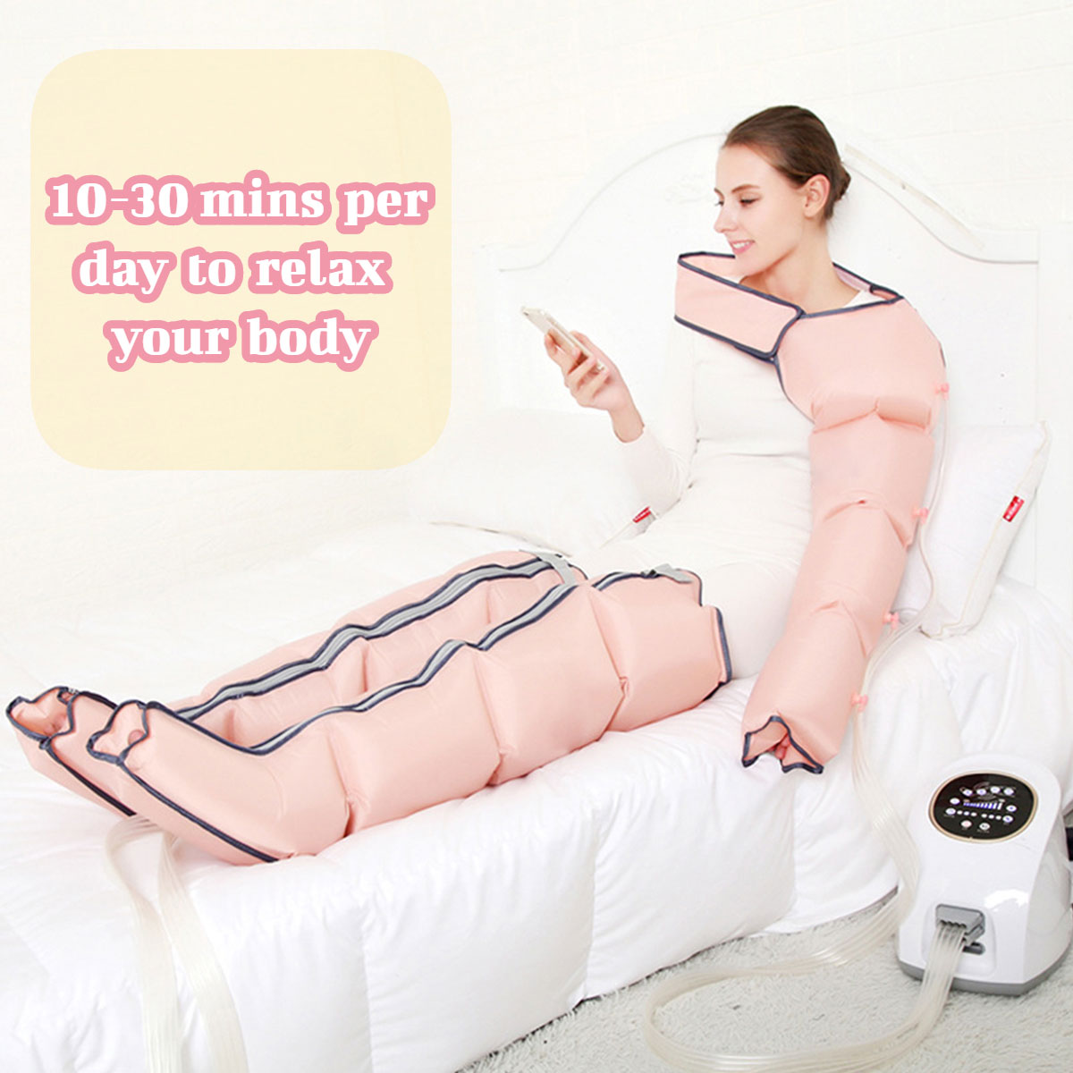 Electric-Air-Pressure-Leg-Waist-Arm-Massager-Kneading-Extrusion-Therapy-Massager-3-Modes-Time-Settin-1740687-5