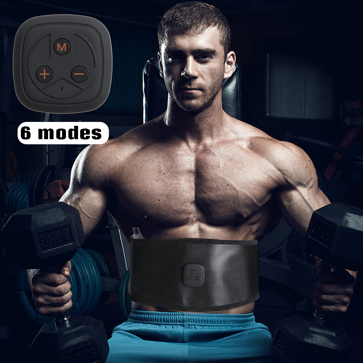 USB-Charging-Abdominal-Muscle-Massager-Belt-6-Modes-Fitness-Exercise-Tool-Body-Shaper-1744362-4