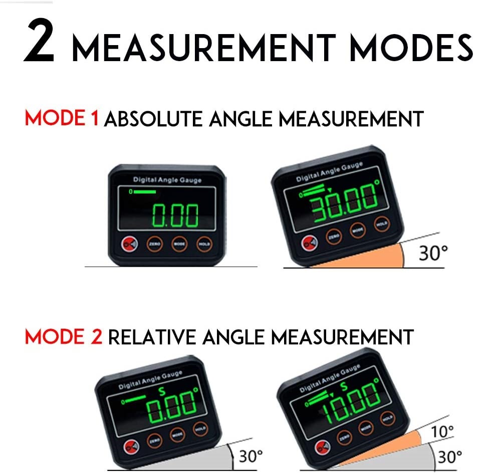 DL1912--4-x-90deg-Digital-Protractor-Angle-Finder-Bevel-Box-with-Magnetic-Base-and-Backlight-for-Woo-1917421-8