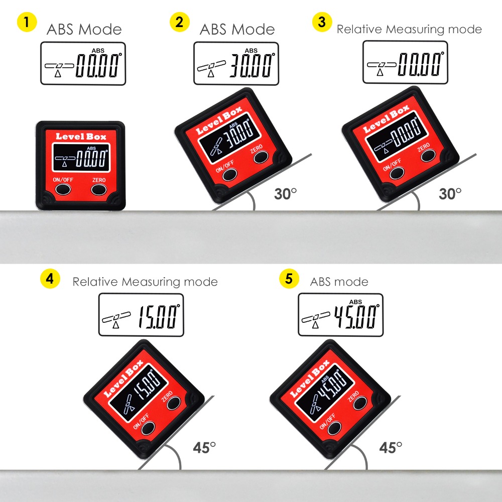 Digital-Level-Angle-Finder-Bevel-Box-Magnetic-Base-360deg-4-x-90deg-Inclinometer-Protractor-Gauge-Ti-1562609-3