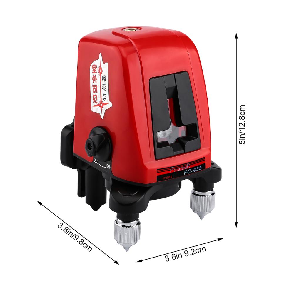 Foucault-FC-435-2-Red-Laser-level-Cross-Line-1-Point-Horizonatal-Vertival-360-Rotary-Self--Leveling-1567178-3