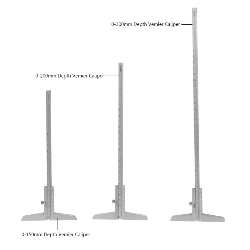 NEW-High-Quality-150mm-200mm-300mm-Depth-Vernier-Caliper-002mm-0-150mm-0-200mm-0-300mm-Depth-Gauge-D-1610154-2