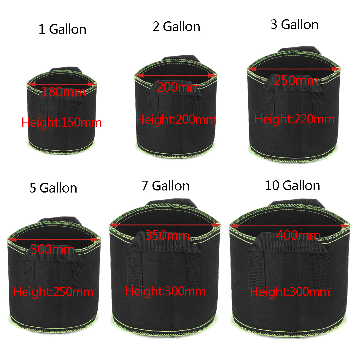 Black-Fabric-Aeration-Grow-Pots-Breathable-Planter-Container-Bags-1235710-Gallon-1266415-4