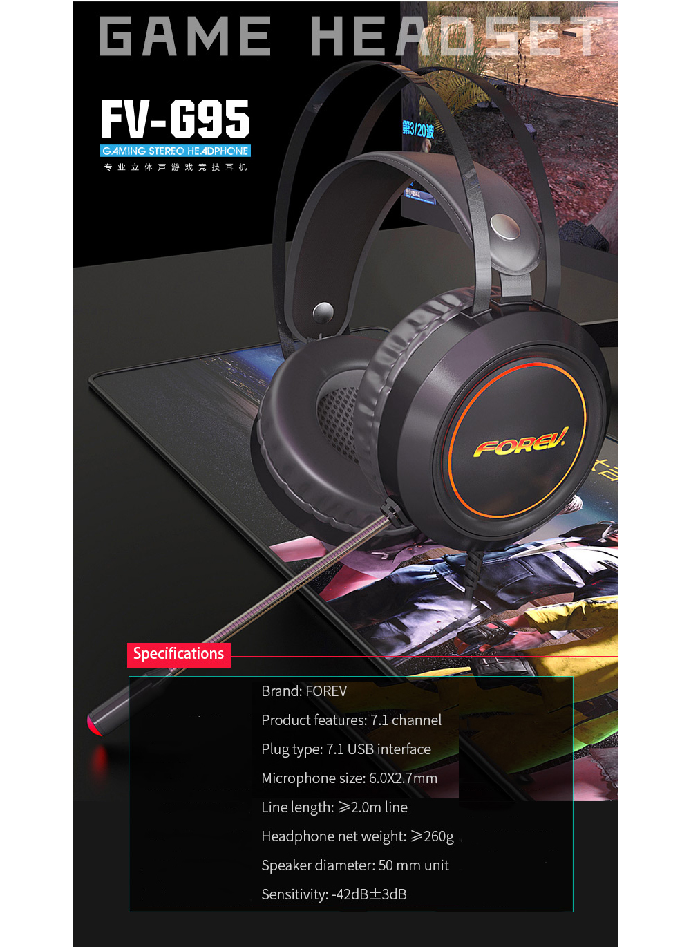 FOREV-FV-G95-Gaming-Headset-71-Channel-50mm-Driver-Stocking-Stereo-Sound-RGB-Cool-Light-Noise-Reduct-1791290-12