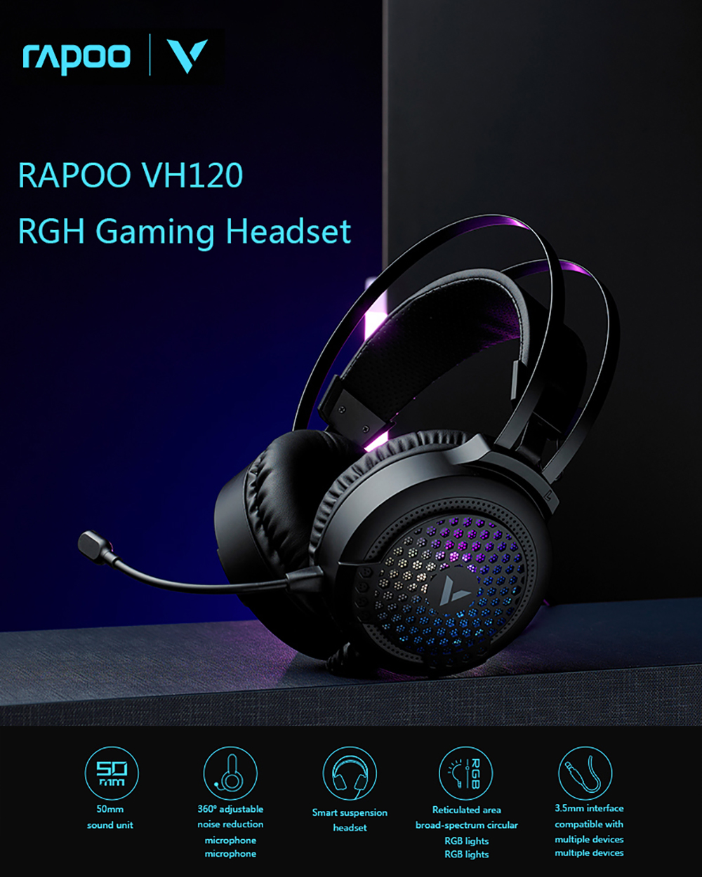 RAPOO-VH120-Gaming-Headset-Noise-Reduction-Microphone-Headphone-Reticulated-Area-Broad-spectrum-Circ-1899493-1