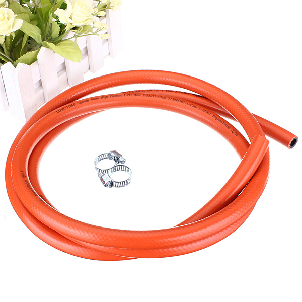 2M-High-Pressure-8mm-Orange-Gas-Hose-Kit--2-Hose-Clips-961952-6