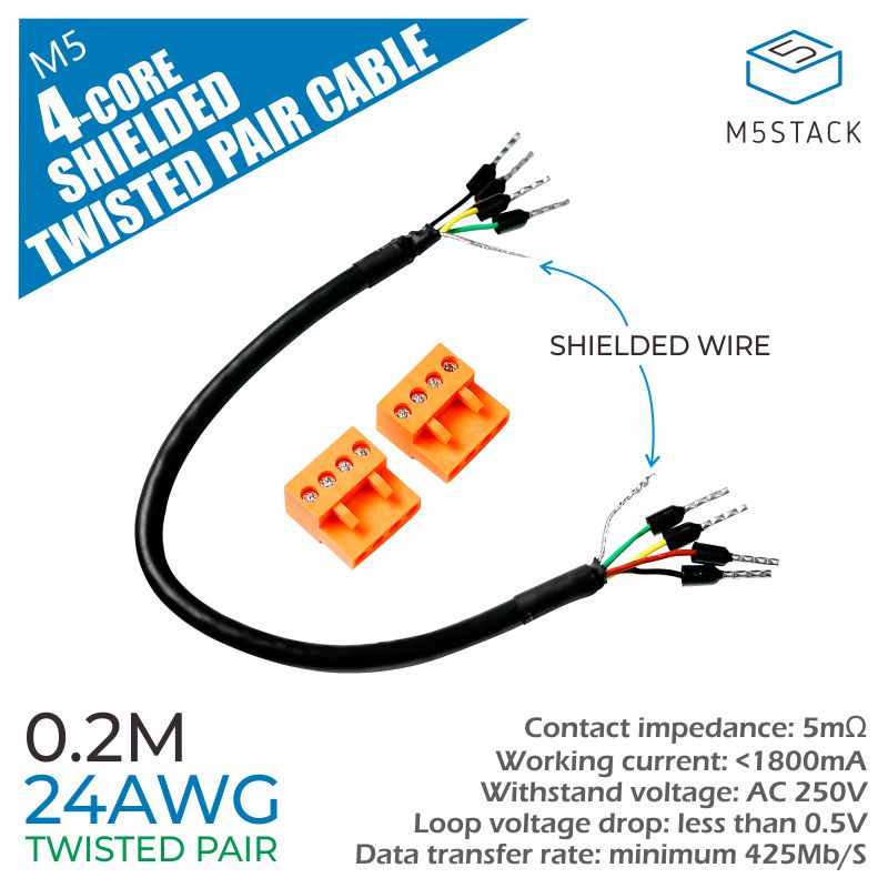 3Pcs-M5Stack-24AWG-4-Core-Twisted-Pair-Shielded-Cable-RS485-RS232-CAN-Data-Communication-Line-02M-1806399-1