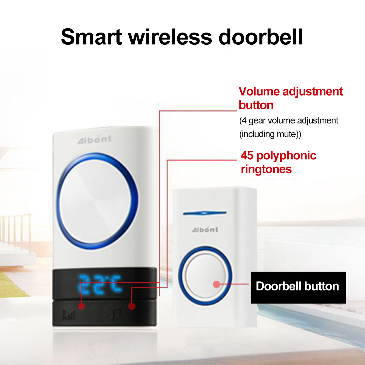 Smart-Wireless-Doorbell-45-Songs-Polyphonic-Ringtones-200m-Transmission-Door-Bell-1733573-7