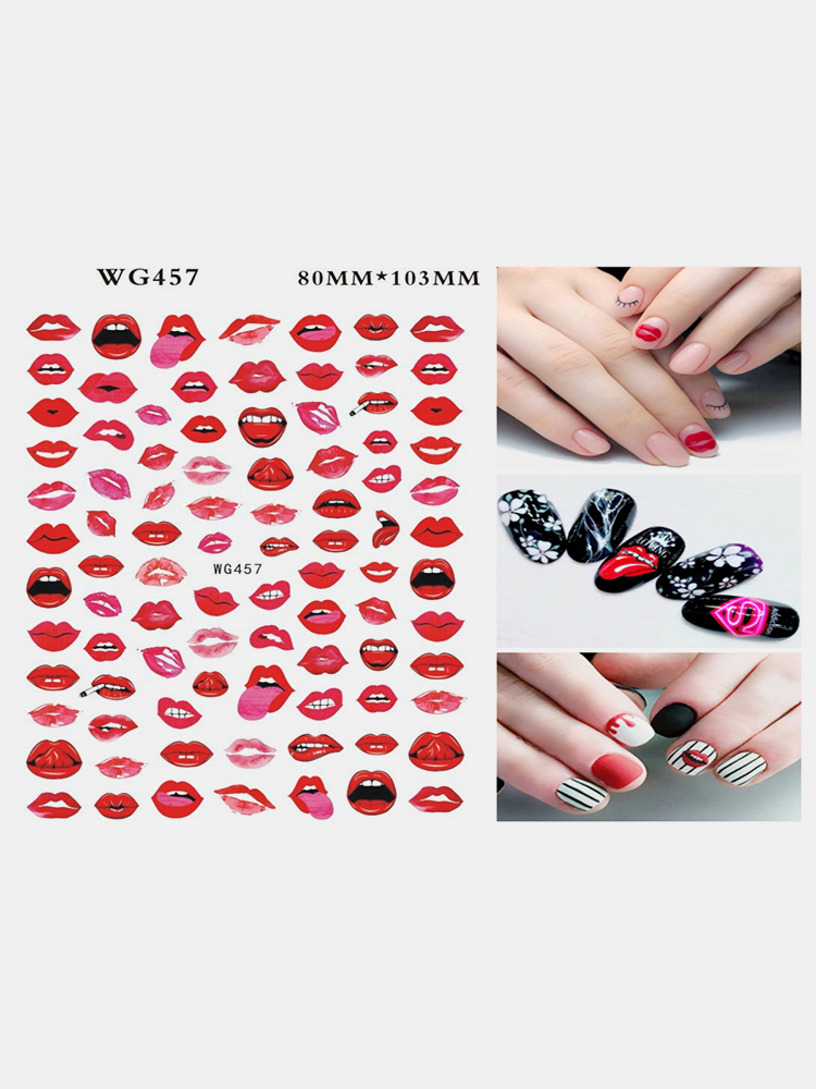 3D-Nail-Art-Stickers-Heart-Colorful-Red-Lip-Nail-Transfer-Decals-Valentines-Day-Tips-1804925-11