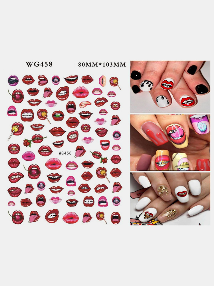 3D-Nail-Art-Stickers-Heart-Colorful-Red-Lip-Nail-Transfer-Decals-Valentines-Day-Tips-1804925-12