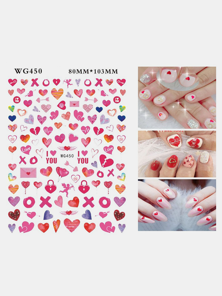 3D-Nail-Art-Stickers-Heart-Colorful-Red-Lip-Nail-Transfer-Decals-Valentines-Day-Tips-1804925-5