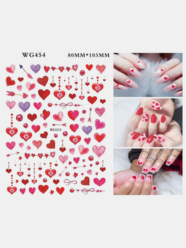 3D-Nail-Art-Stickers-Heart-Colorful-Red-Lip-Nail-Transfer-Decals-Valentines-Day-Tips-1804925-9