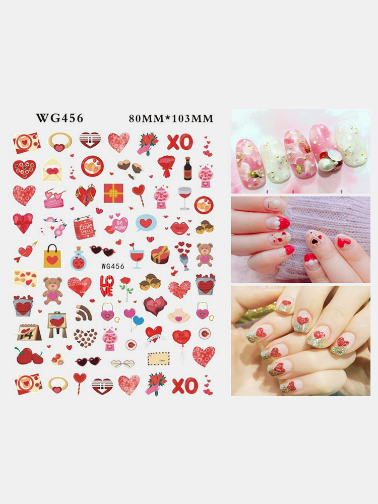 3D-Nail-Art-Stickers-Heart-Colorful-Red-Lip-Nail-Transfer-Decals-Valentines-Day-Tips-1804925-10