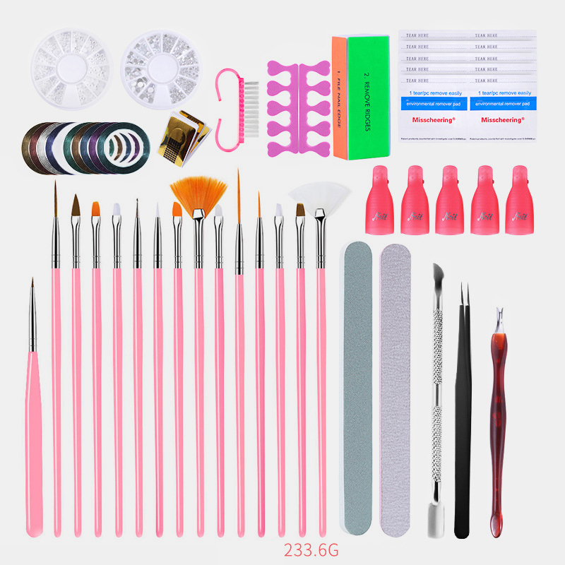 Manicure-Gel-Nail-Polish-Kit-Electric-Nail-Drill-Phototherapy-Machine-Set-Painted-Pen-Manicure-Set-1667767-2