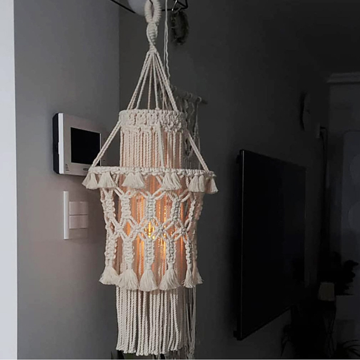 30x60CM-2-Tier-Lampshade-Ceiling-Light-Cover-Home-Pendant-Lamp-Chandelier-Lamp-Shade-1688920-4