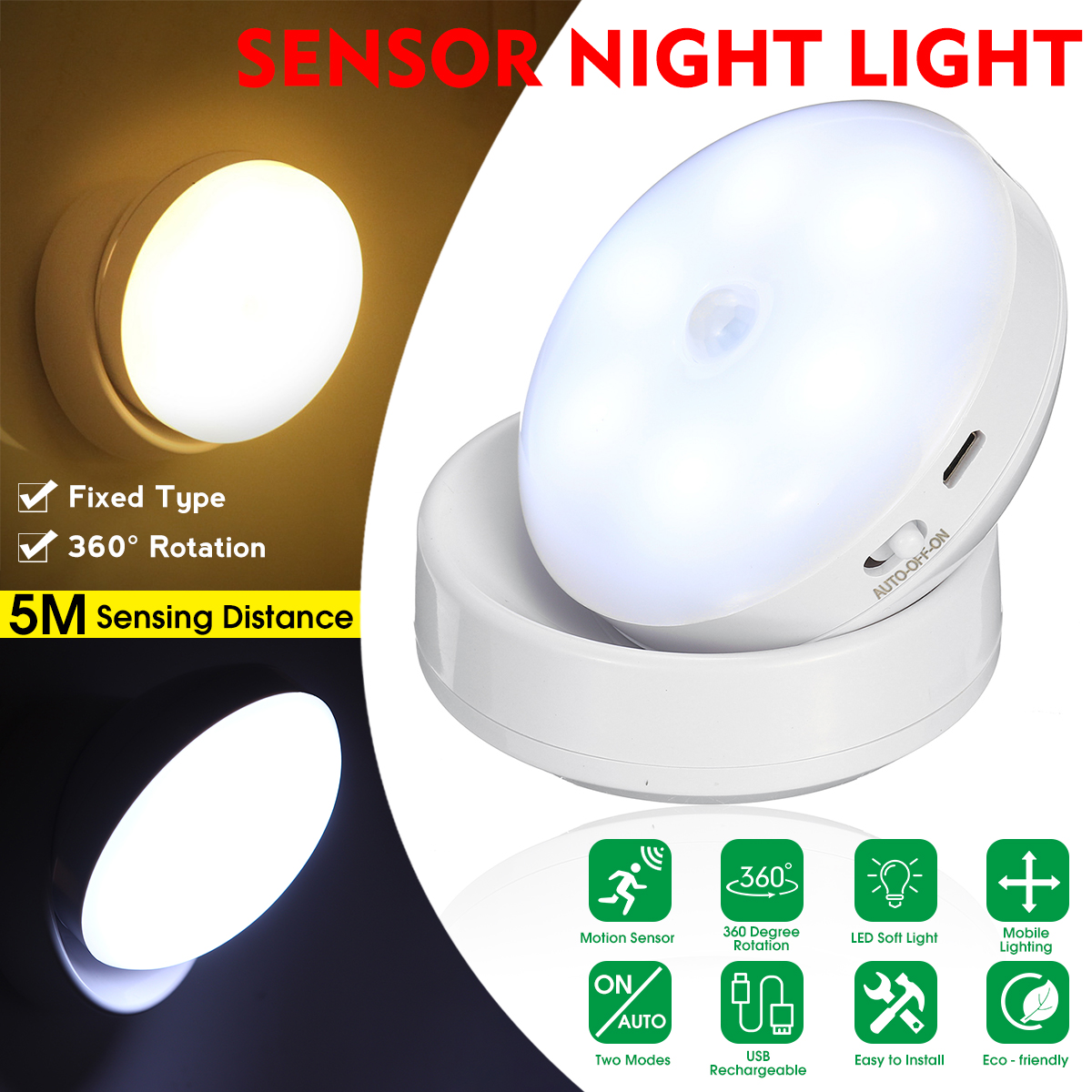 360-Degree-Rotation-LED-Motion-Sensor-Night-Light-USB-Rechargeable-Lamp-with-Magnetic-Base-for-Stair-1675089-2