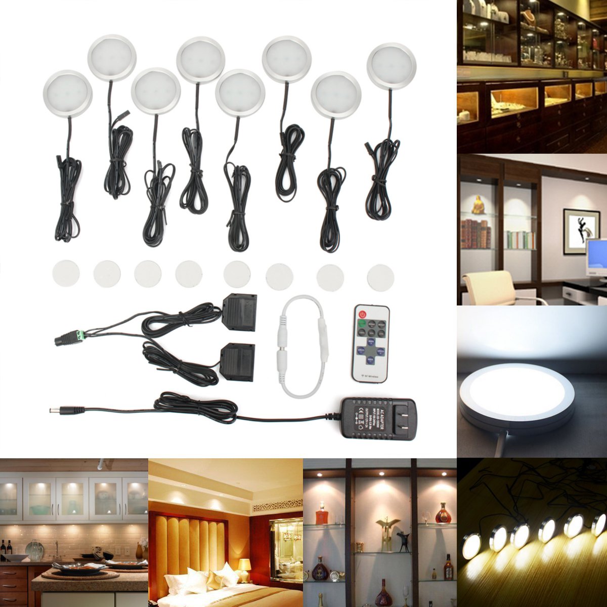 8PCS-LED-Cabinet-Light-White-Dimmable-Kitchen-Counter-Under-Puck-RF-Wireless-Remote-Control--Power-S-1682682-1