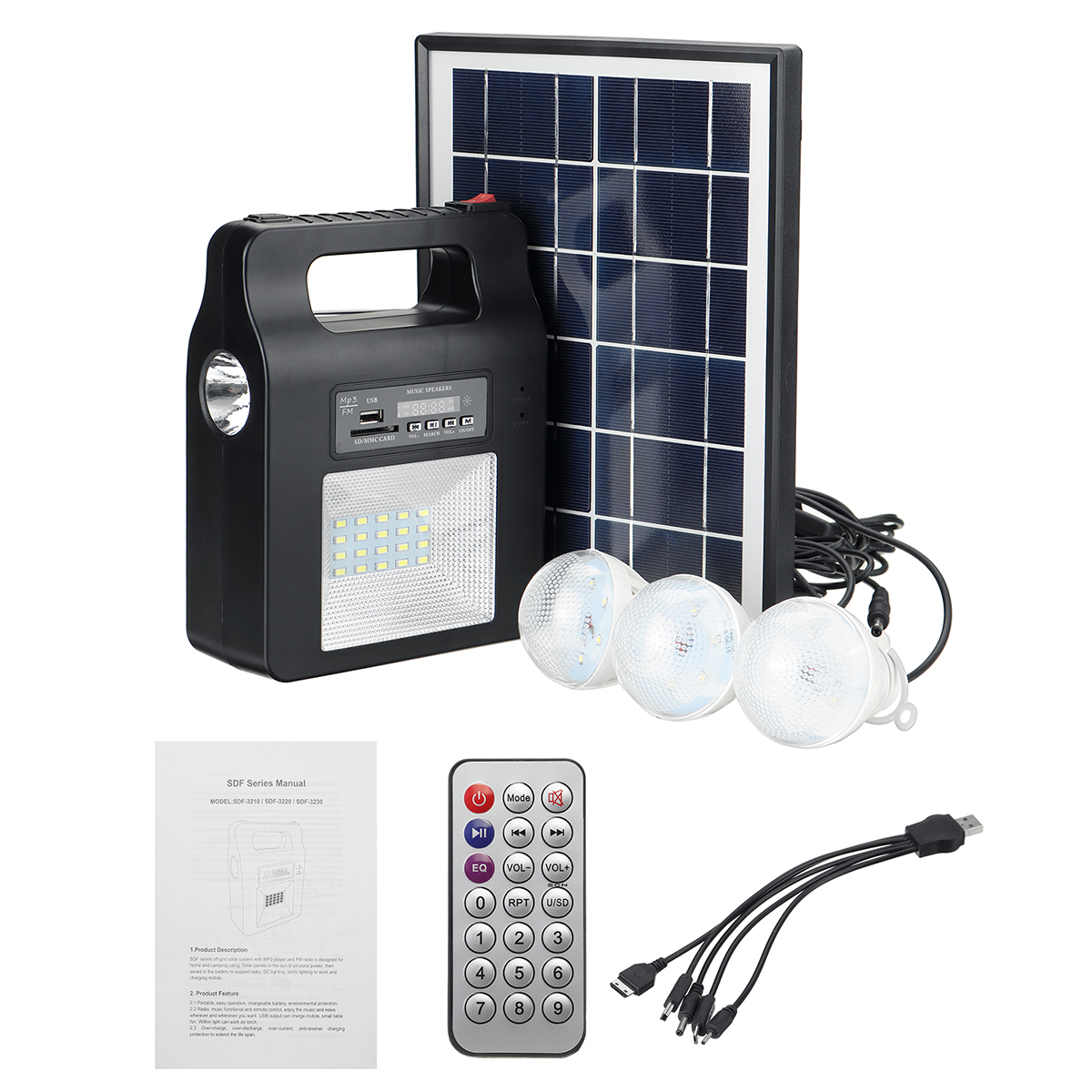 Solar-Power-Radio-Panel-Generator-LED-Light-USB-Charger-System-FM-Outdoor-Garden-Decorative-Night-Li-1693464-5