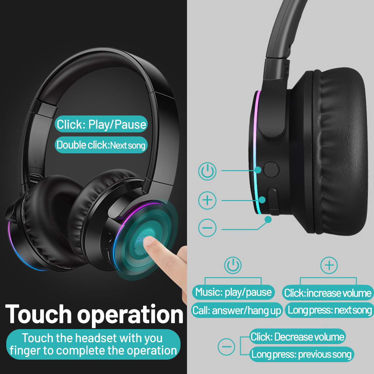 Bakeey-CP-05-Wireless-bluetooth-Headphone-Portable-Foldable-Over-ear-Stereo-Music-Sport-Headset-Over-1746542-4