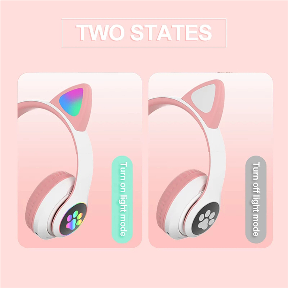 Bakeey-STN-28-Wireless-bluetooth-Headphones-Cute-Kids-Headset-HIFI-Bass-FM-Radio-TF-Card-AUX-In-RGB--1817922-7