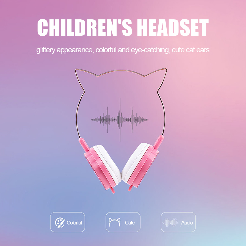 Bakeey-Wired-Headphones-Stereo-Bass-Noise-Reduction-40MM-Drivers-Headset-35MM-Metallic-Cat-Ear-Kid-C-1804607-3