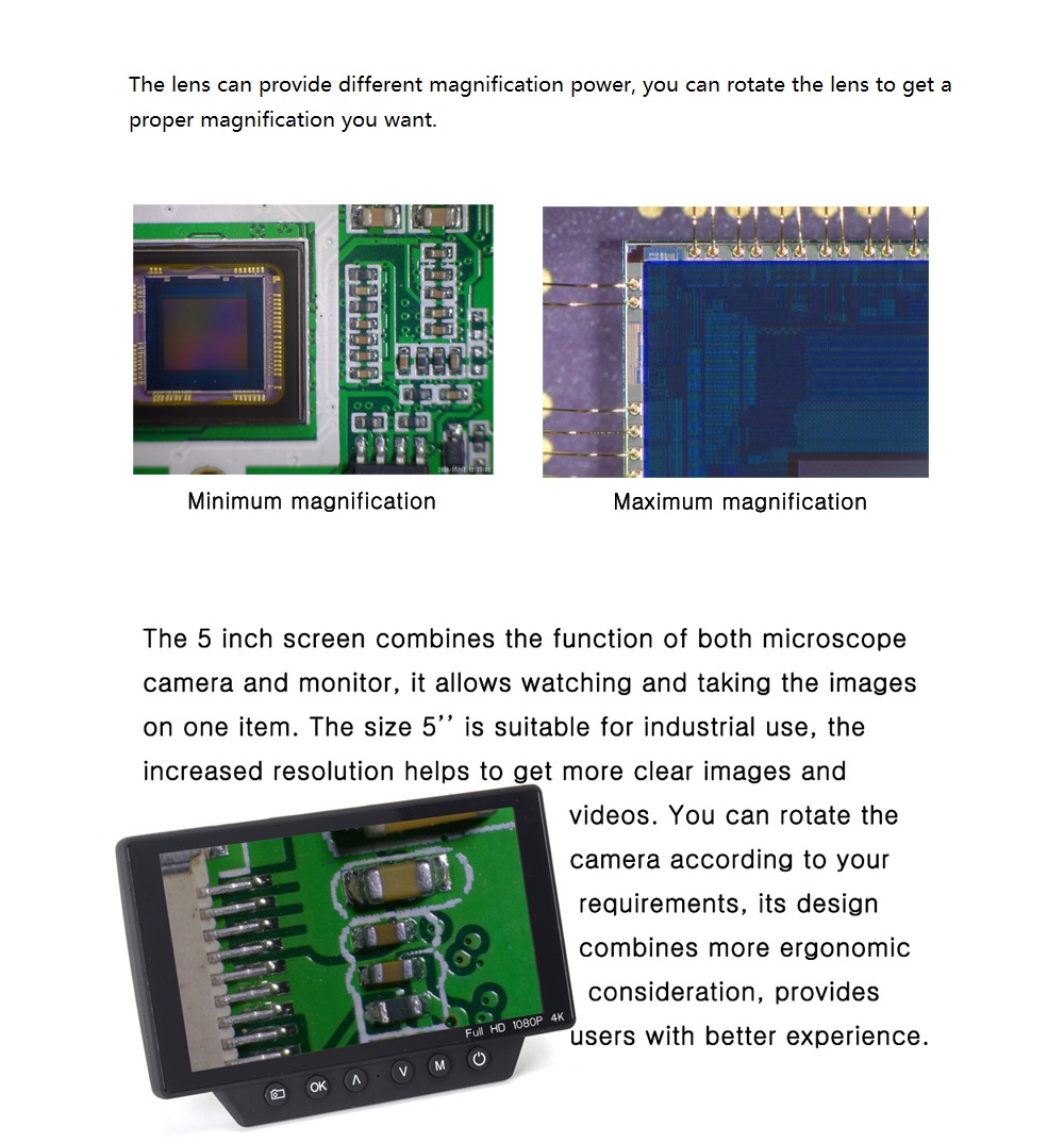 HAYEAR-HY-1070-5-Inch-Screen-16MP-4K-1080P-60FPS-USB--WIFI-Digital-Industry-Microscope-Camera-1351201-7