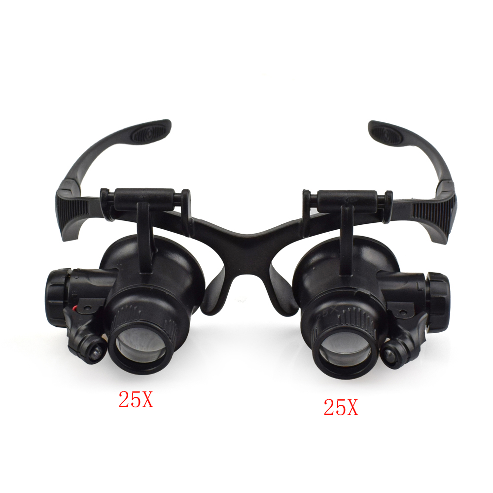 NEWACALOX-10X15X20X25X-Portable-Head-Wearing-Double-Eye-Magnifying-Glass-2-LED8-Lens-Jewelry-Watchma-1713749-4