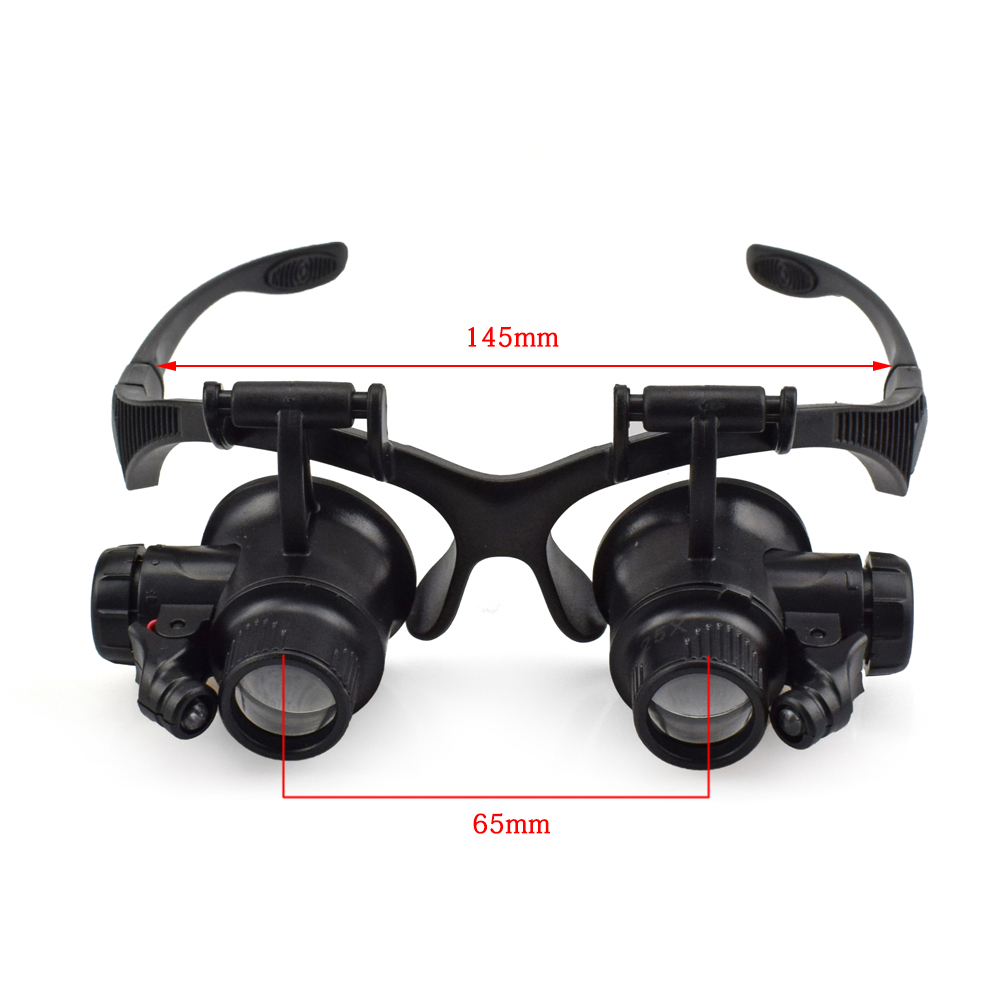 NEWACALOX-10X15X20X25X-Portable-Head-Wearing-Double-Eye-Magnifying-Glass-2-LED8-Lens-Jewelry-Watchma-1713749-6