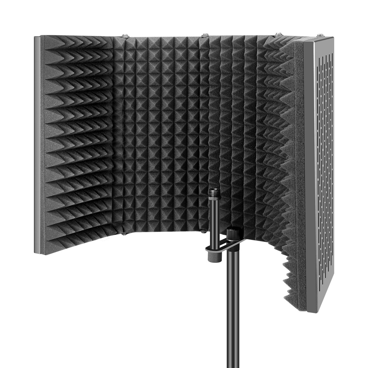 5-Plate-Folding-Recording-Microphone-Wind-Screen-Soundproof-Insolation-Shield-1752219-4