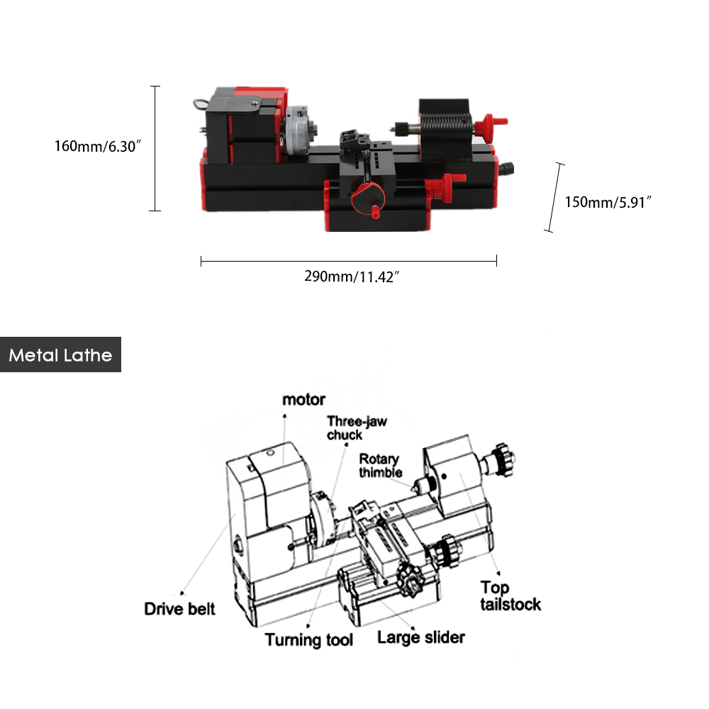 Mini-6-in-1-Lathe-Machine-for-DIY-Assembly-of-Sawing-Machine-Grinder-Driller-Wood-Lathe-Metal-Lathe--1911192-3