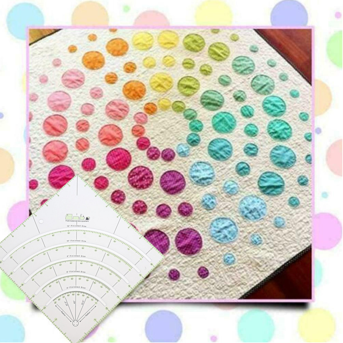 Multifunctional-Acrylic-Arcs--Fans-Quilt-Paper-Fabric-Circle-Cutter-Ruler-1818365-1