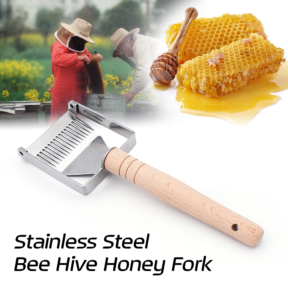 Stainless-Steel-Bee-Hive-Honey-Fork-Beekeeping-Equipment-Uncapping-Fork-Beekeeping-Tools-Set-1426880-1