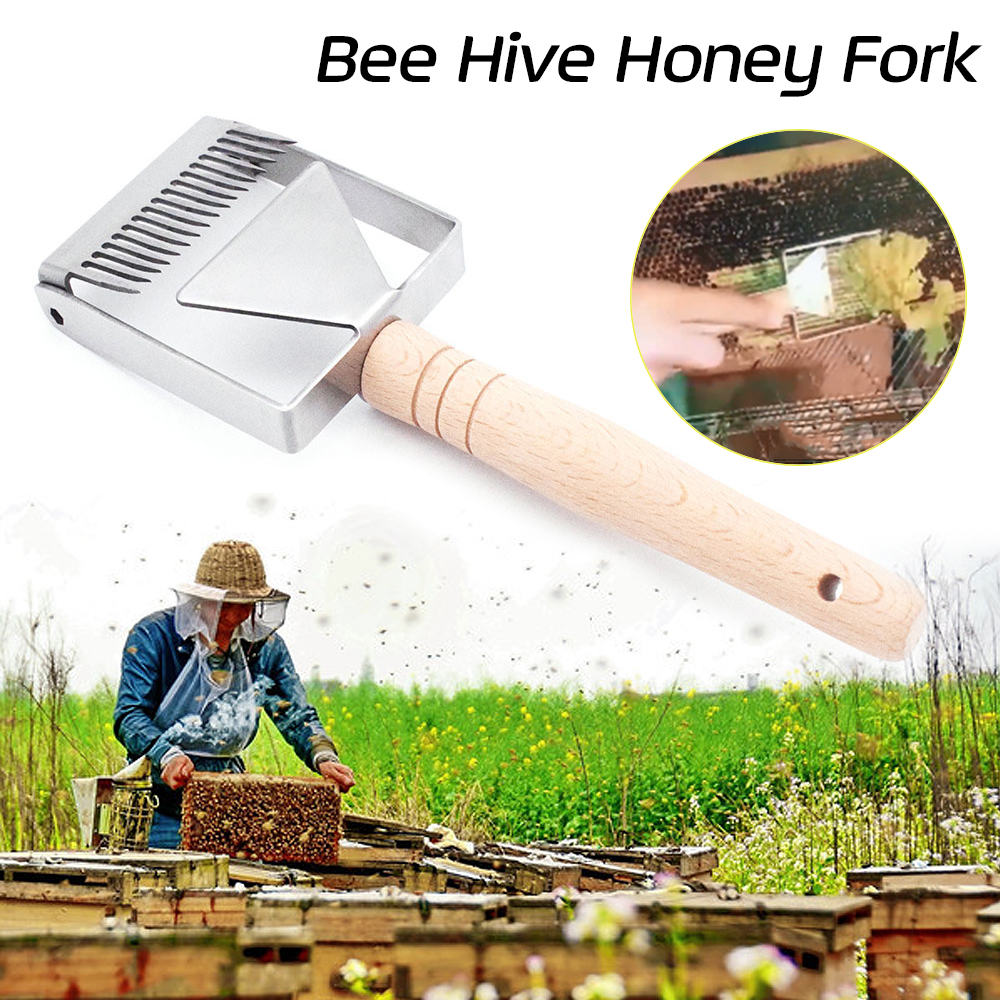 Stainless-Steel-Bee-Hive-Honey-Fork-Beekeeping-Equipment-Uncapping-Fork-Beekeeping-Tools-Set-1426880-2