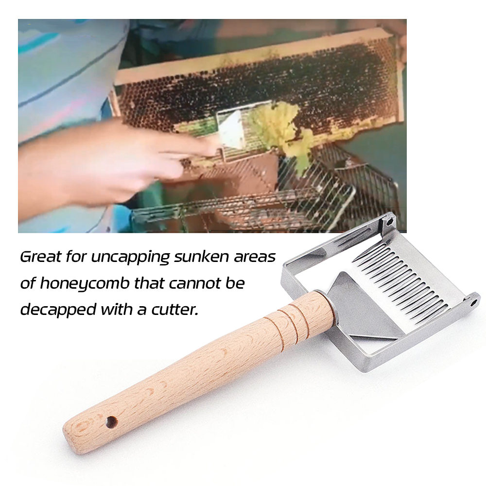 Stainless-Steel-Bee-Hive-Honey-Fork-Beekeeping-Equipment-Uncapping-Fork-Beekeeping-Tools-Set-1426880-3