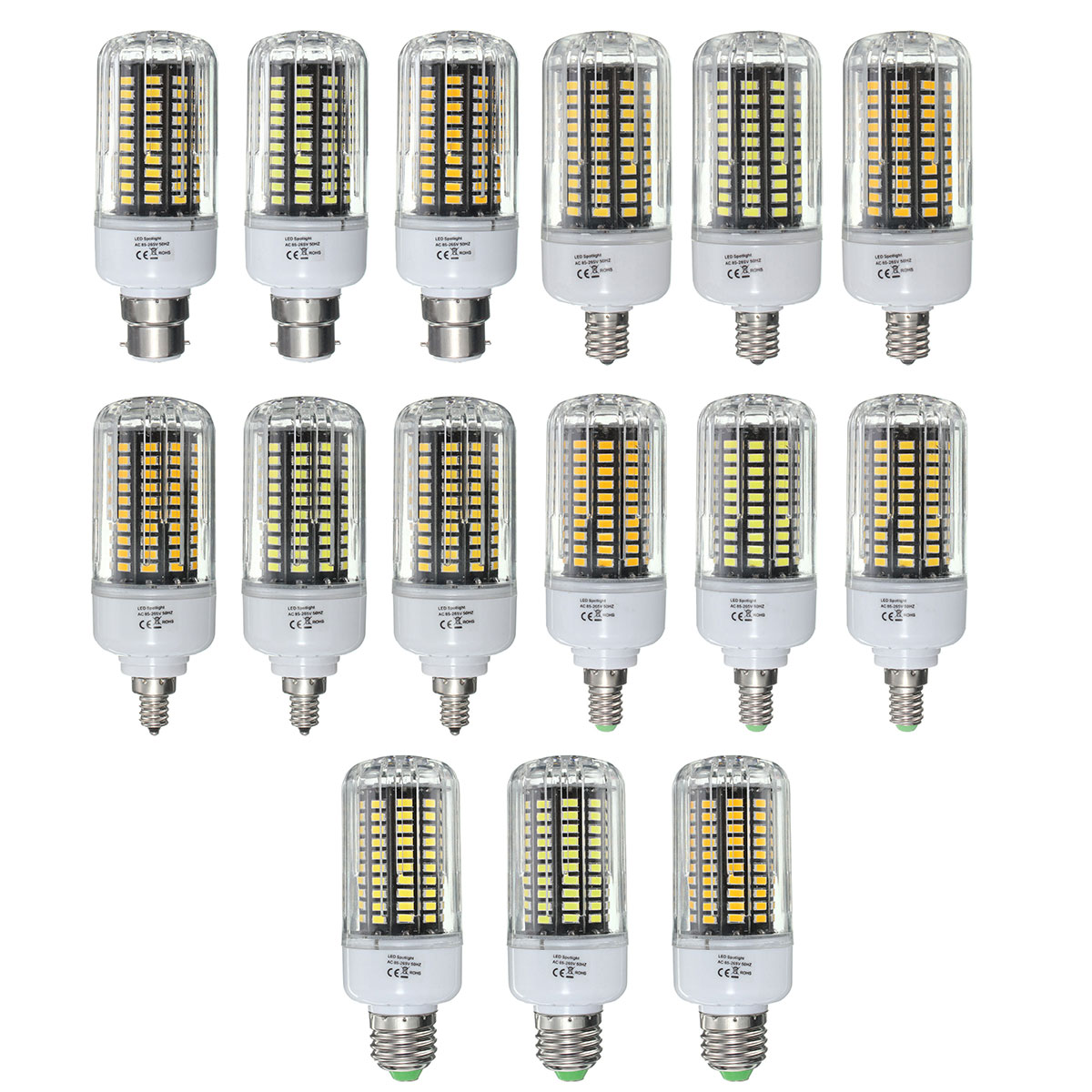 E27-E17-E14-E12-B22-12W-120-SMD-5736-1200Lm-LED-White-Warm-White-Natural-White-Corn-Bulb-AC85-265V-1061286-2