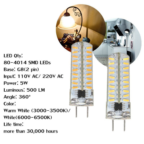 G8-Dimmable-LED-Bulb-5W-SMD-4014-80-Pure-WhiteWarm-White-Silicone-Light-Lamp-AC-110V220V-1015631-2