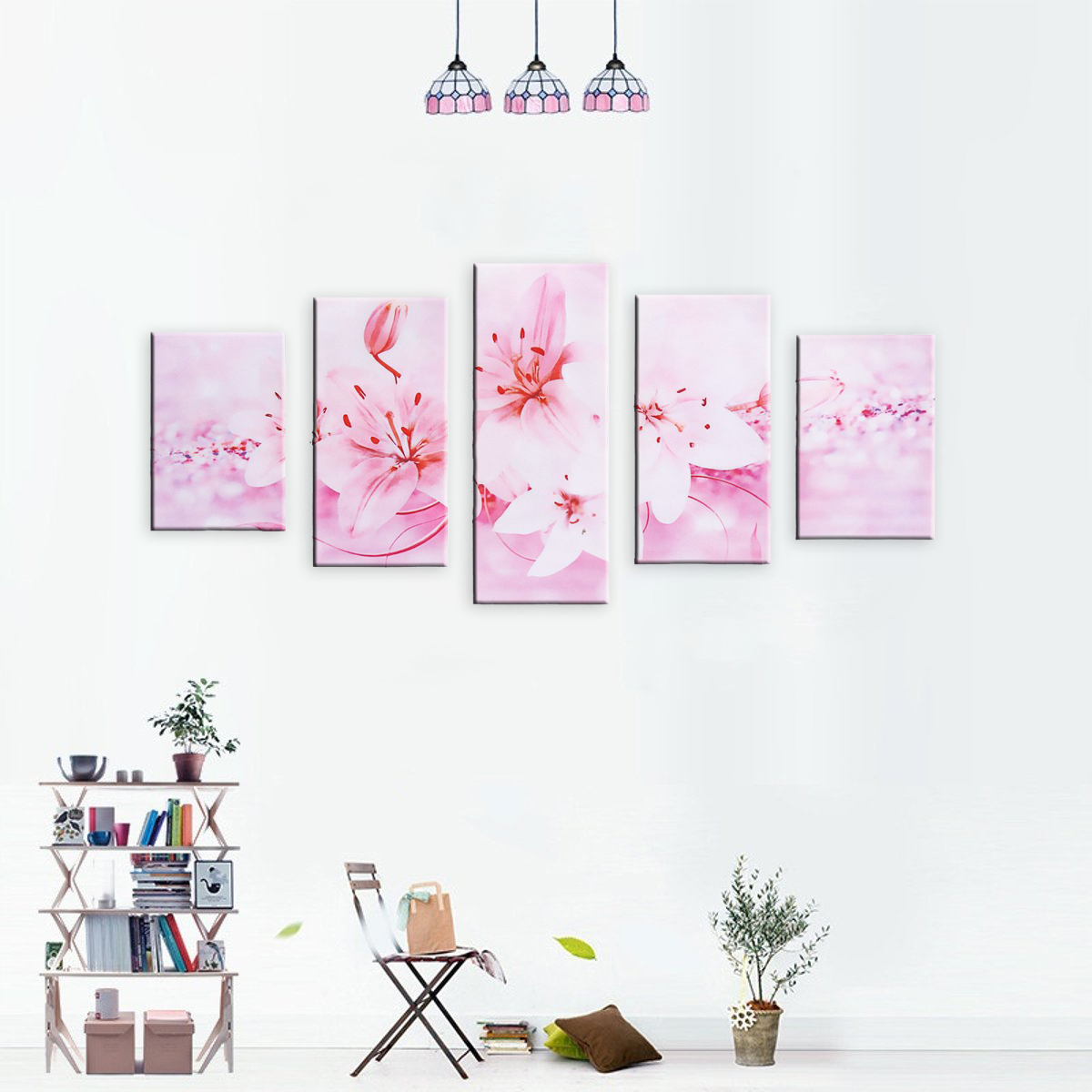 5-Pcs-Wall-Decorative-Oil-Painting-Canvas-Print-Flower-Wall-Art-Pictures-Frameless-Wall-Hanging-Deco-1692322-5