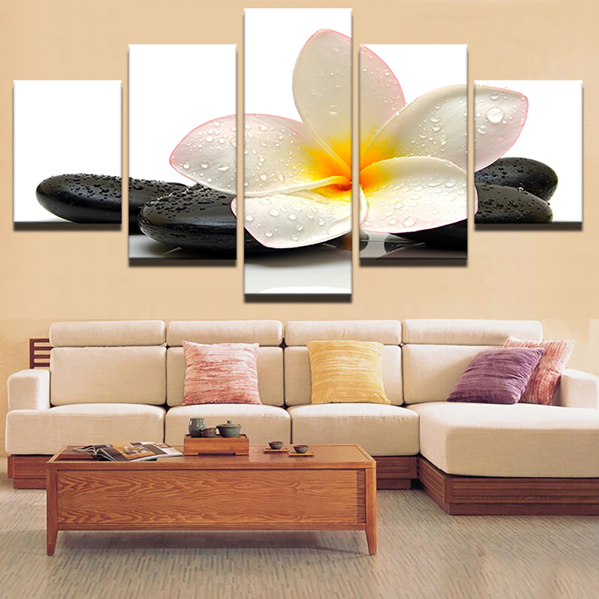 5Pcs-Canvas-Print-Paintings-Scenery-Oil-Painting-Wall-Decorative-Printing-Art-Picture-Frameless-Home-1758668-11