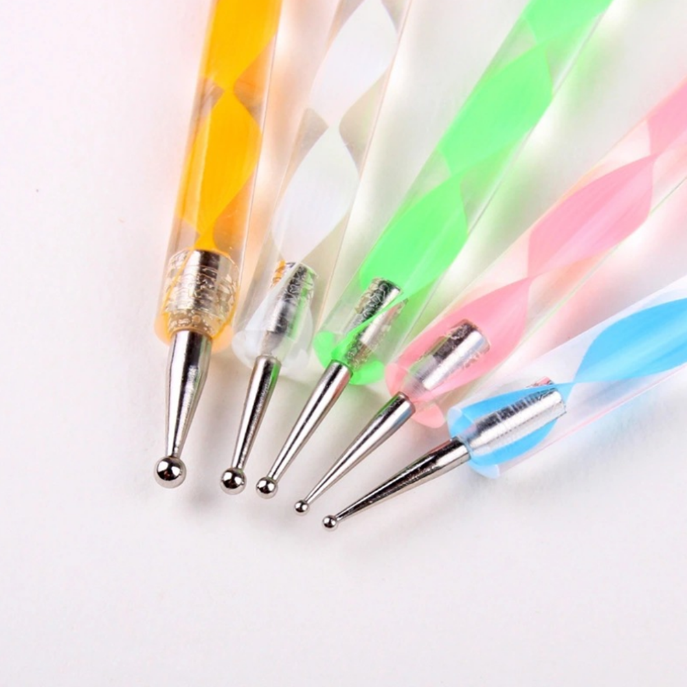 5Pcs-Color-Handle-Dotting-Tools-Spiral-Rod-Double-end-Point-Nail-Pen-Indentation-Pen-Point-Flower-Dr-1688498-3