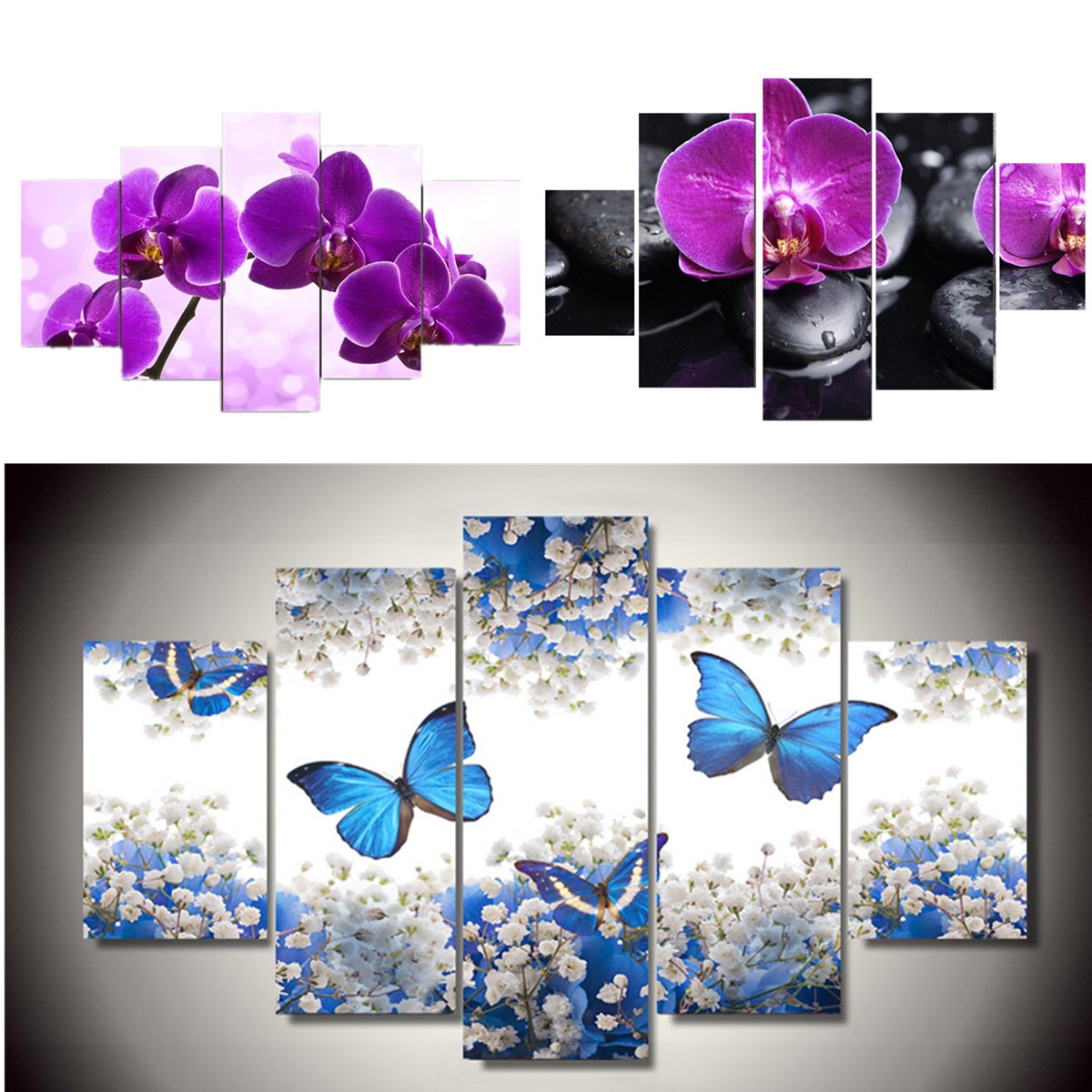 5Pcs-DIY-Modern-Abstract-Flowers-Canvas-Print-Painting-Picture-Wall-Art-Home-Decoration-Wallpaper-1746742-1