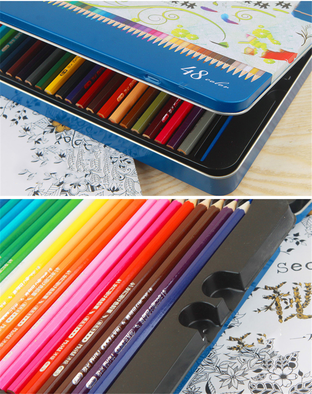 Muhui--48-Colors-Pencil-Set-Water-Soluble-Color-Lead-Painting-Art-Kit-Stationery-School-Students-Pai-1720882-2