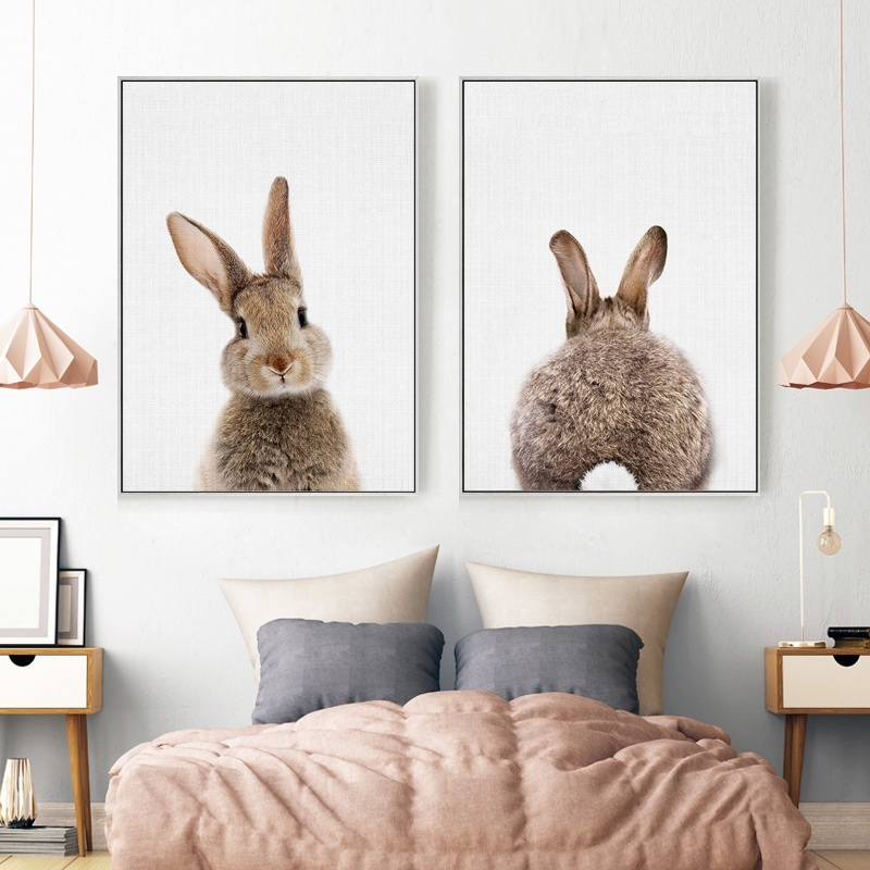 Nursery-Wall-Art-Paintings-Woodland-Animal-Rabbit-Giraffe-Bear-Canvas-Painting-Wall-Pictures-Decorat-1889759-6