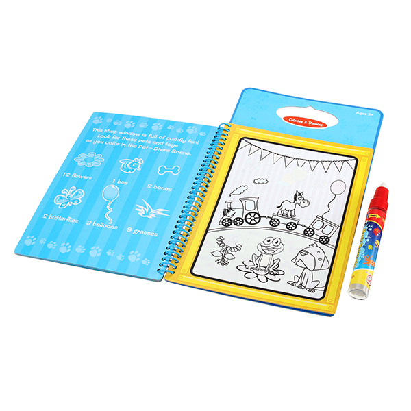 Coolplay-Magic-Children-Water-Drawing-Book-With-1-Magic-Pen--1Coloring-Book-Water-Painting-Board-1160192-4