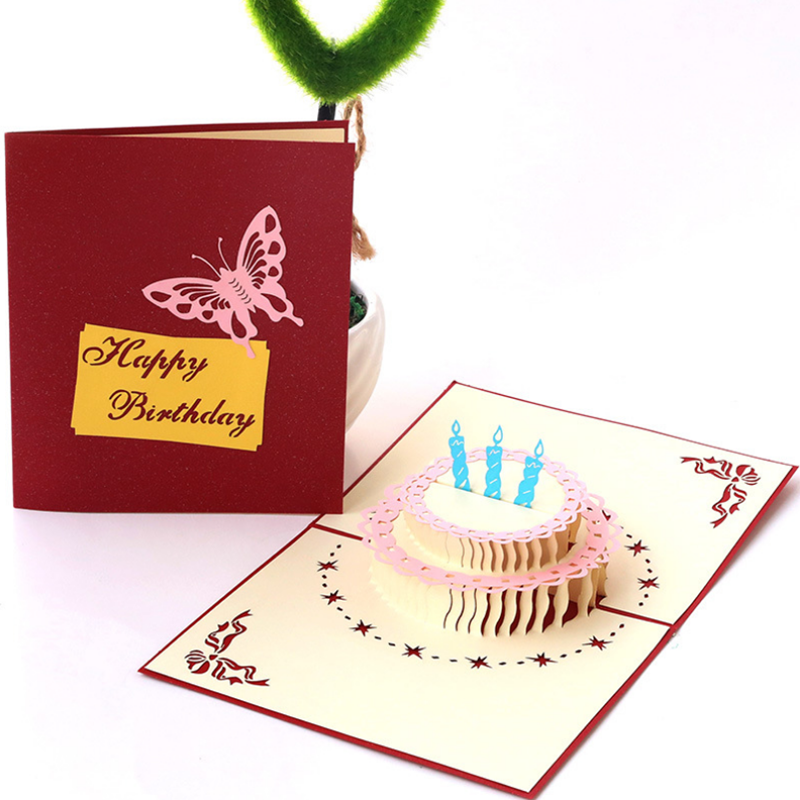 1Pcs-Vintage-Cake-Shape-Greeting-Cards-Birthday-Gift-Decoration-Card-1655018-2
