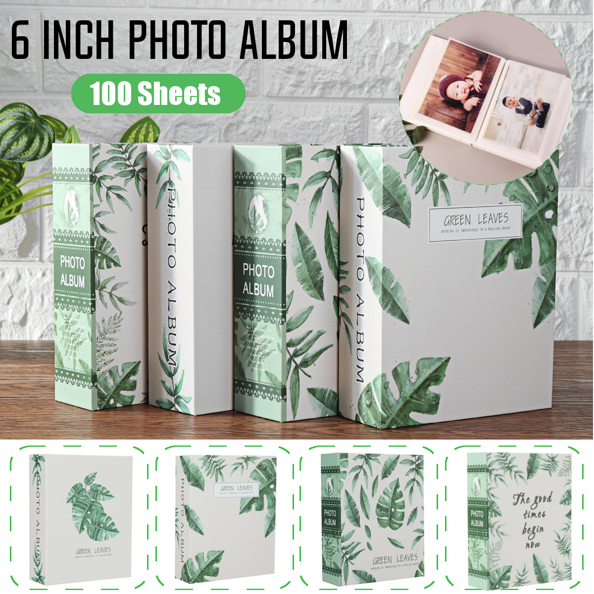 4D-Large-6-Inch-Photo-Album-100-Sheets-Scrapbook-Paper-Baby-Family-Scrapbooking-Albums-Wedding-Foto--1727777-1