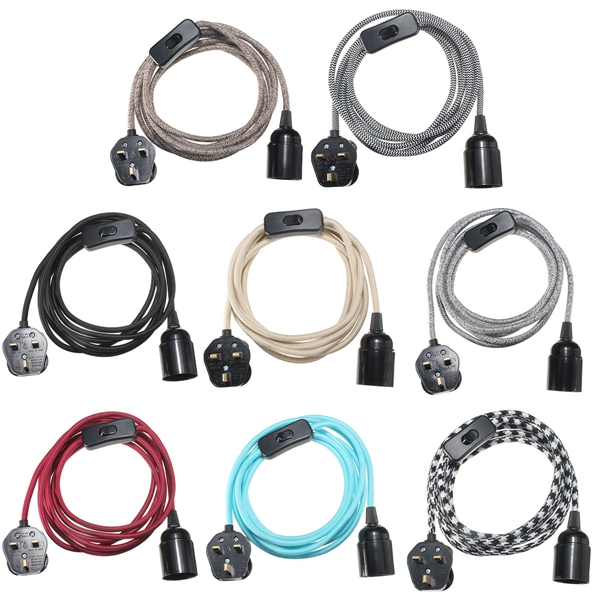 E27-4M-Fabric-Cable-UK-Plug-In-Pendant-Lamp-Light-Set-Fitting-Vintage-Bulb-Holder-Socket-1046615-7